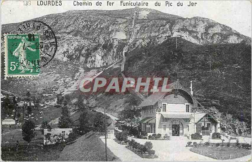CPA Lourdes Chemin de fer Funiculaire du Pic du Jer 