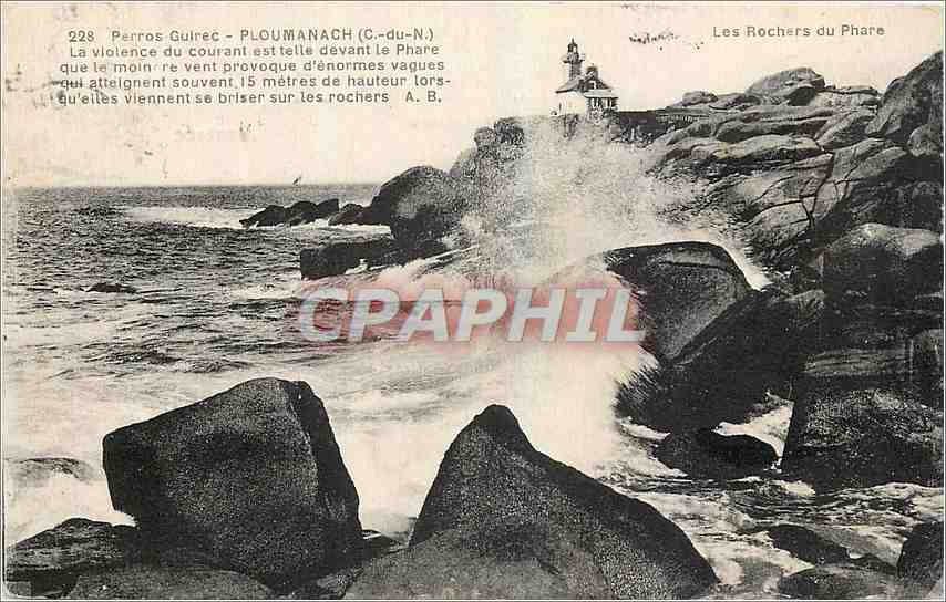 CPA Perros Guirec Ploumanach C du N 