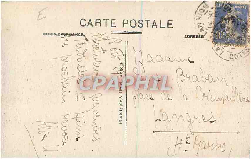 CPA Perros Guirec Ploumanach C du N  — Verso