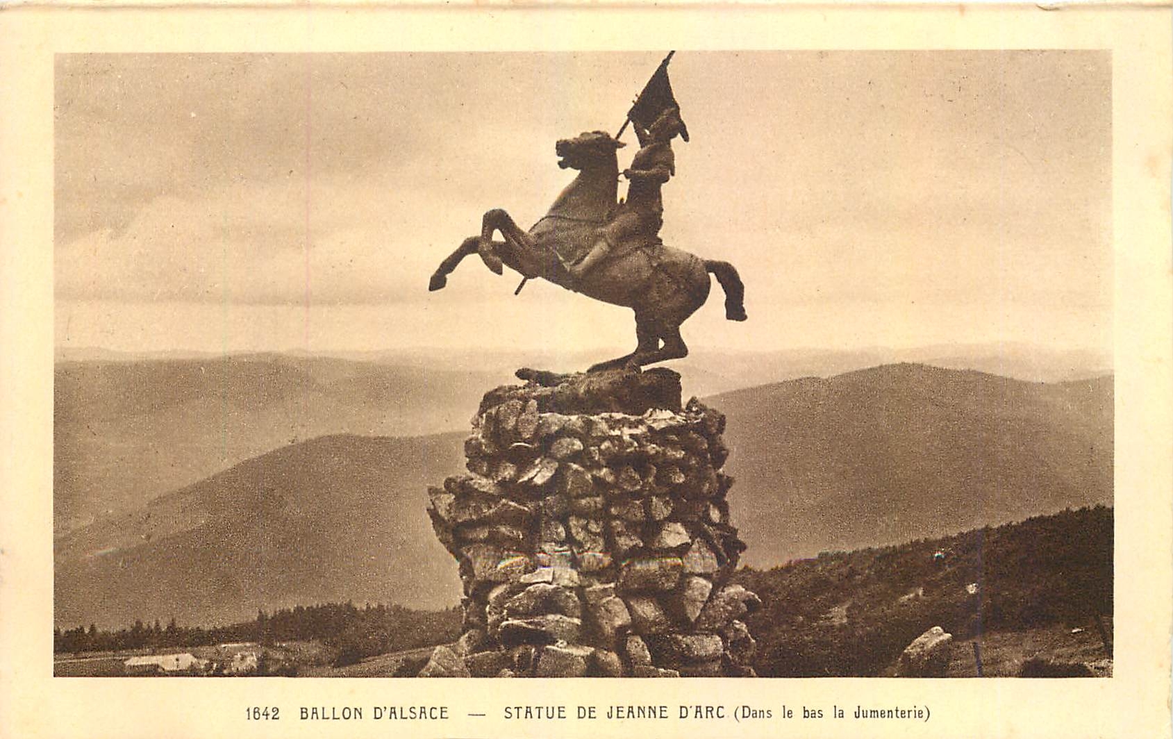 CPA Ballon d'Alsace Statue de Jeanne d'Arc 