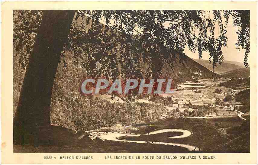 CPA Ballon d'Alsace Les Lacets de la Route du Ballon d'Alsace a Sewen 