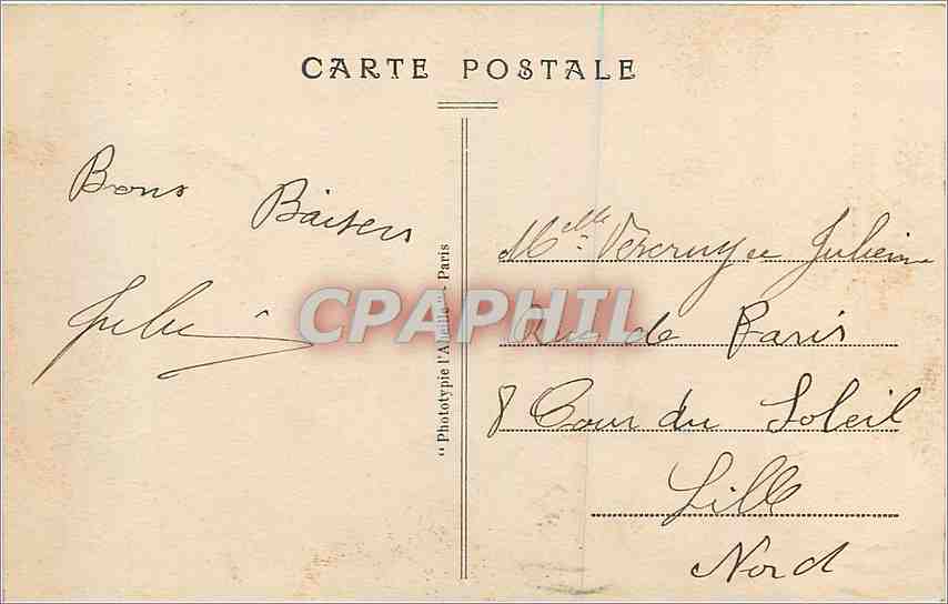 CPA Paris Le Dome de l'Hotel des Invalides  — Verso