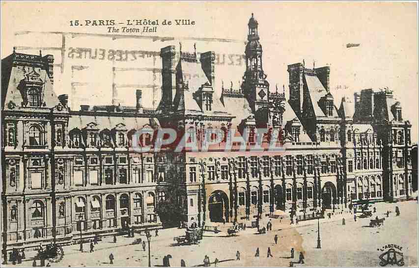CPA Paris L'Hotel de Ville 