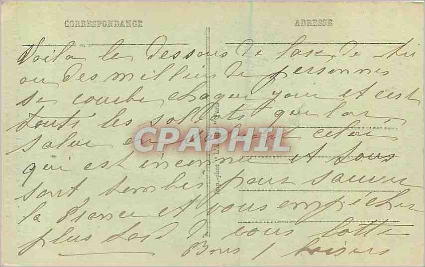 CPA Paris La Tombe du Soldat Inconnu sous l'Arc de Triomphe  — Rückseite