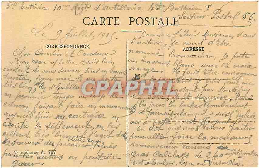 CPA Haraucourt Interieur de l'Eglise Cote du Choeur Militaria — Rückseite
