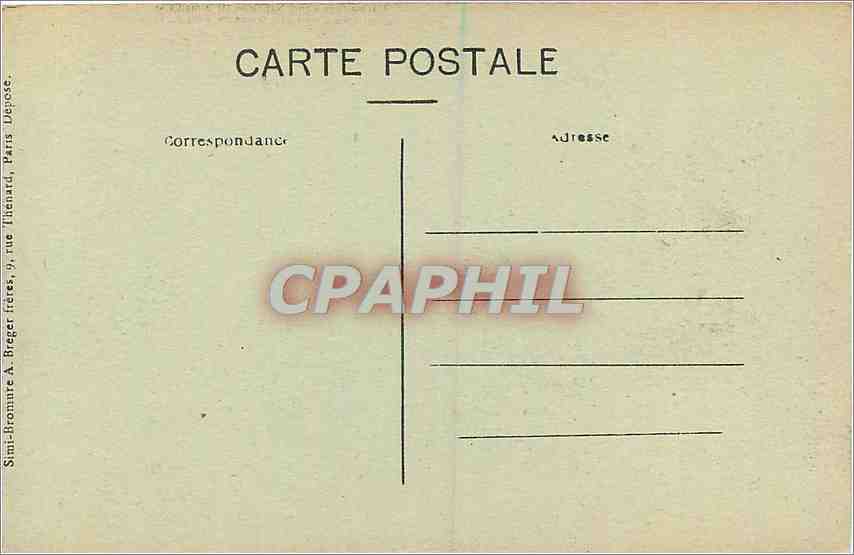 CPA Ruines du Chateau de Ham Militaria — Rückseite