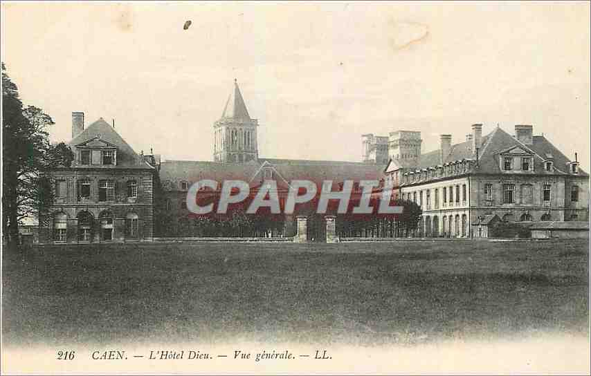 CPA Caen l'Hotel Dieu Vue generale 