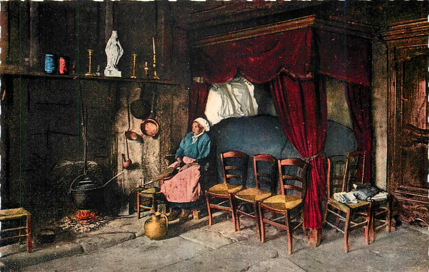CPM La Normandie Pittoresque Interieur Normand Folklore