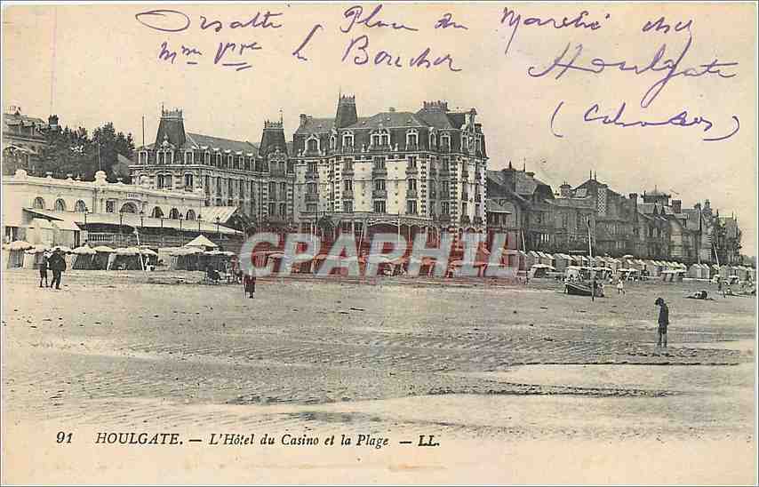 CPA Houlgate L'Hotel du Casino et la Plage 
