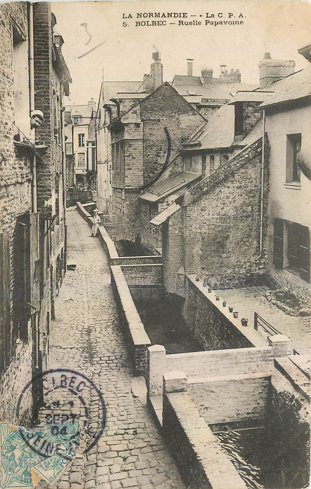 CPA La Normandie La CPA Bolbec Ruelle Papavoine 