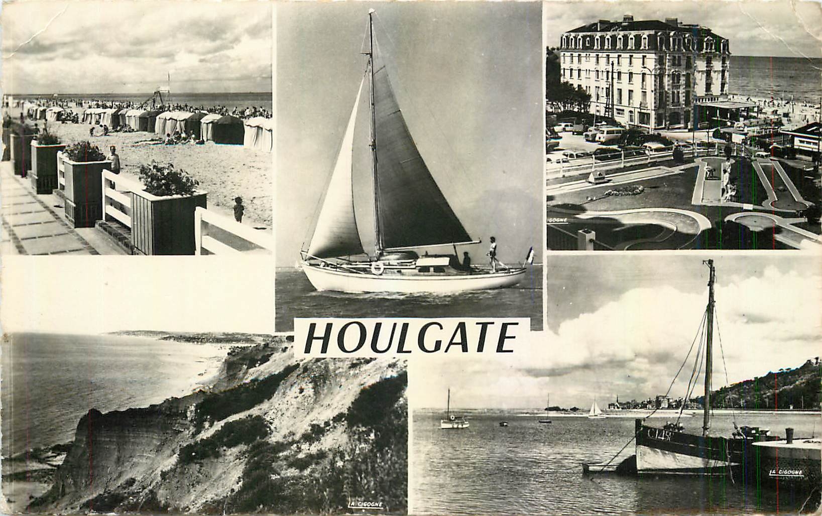 CPM Houlgate Calvados La Plage Bateau