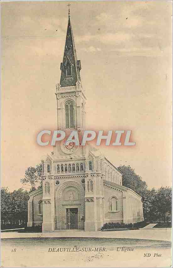 CPA Deauville sur Mer L'Eglise 