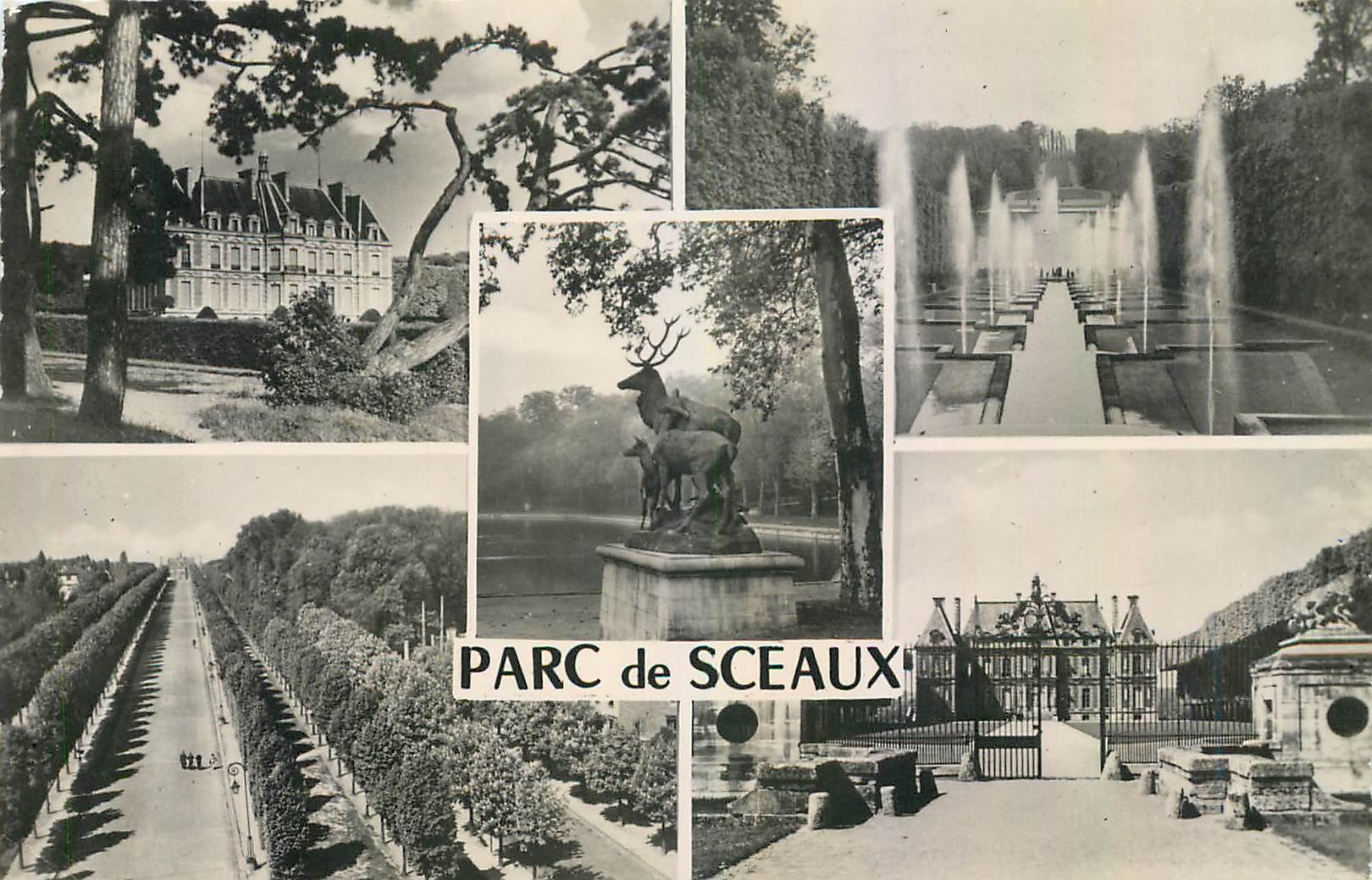 CPM Domaine de Sceaux Seine Divers aspects du Parc 