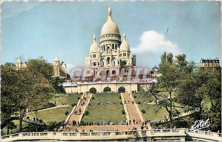 CPM Paris Le Sacre Coeur Montmartre
