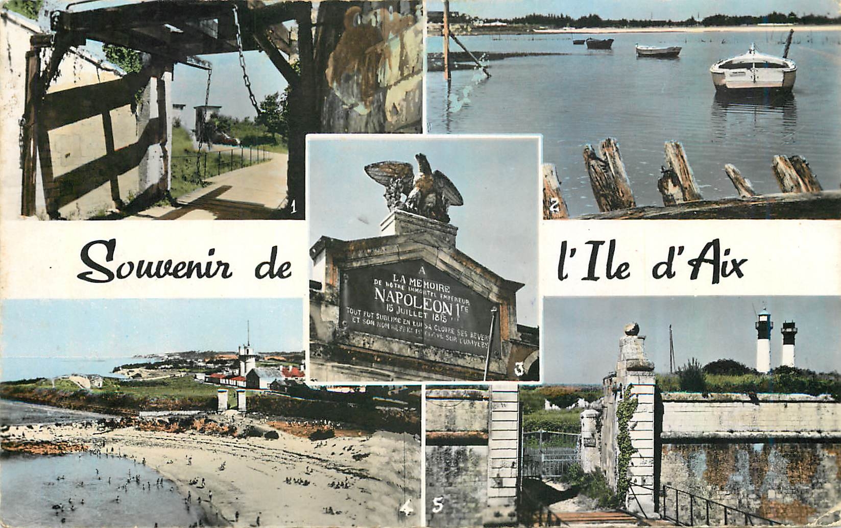 CPM Souvenir de l'Ile d'Aix 