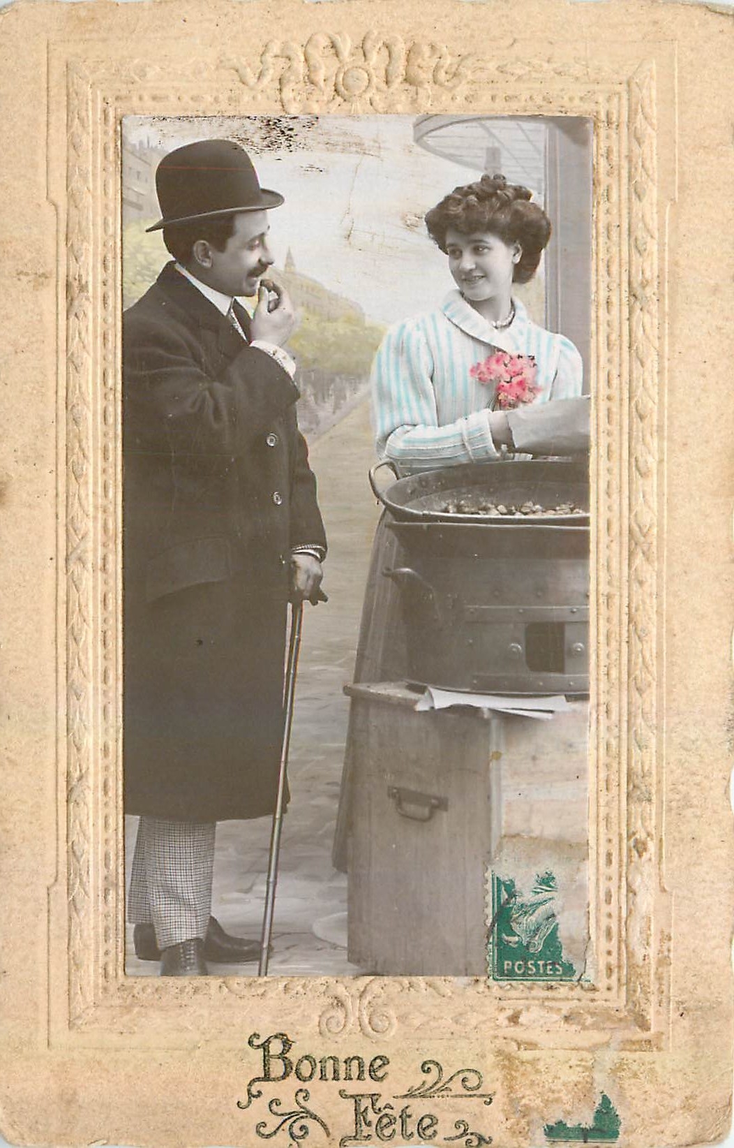 CPA Bonne Fete Femme