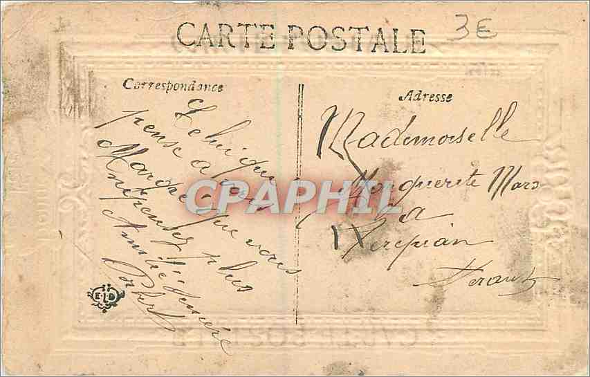 CPA Bonne Fete Femme — Verso