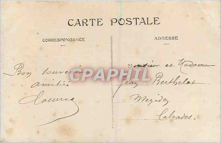 CPA Bonne Fete Fleurs — Rückseite