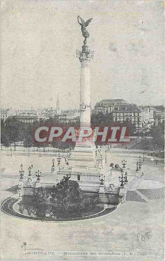 CPA Bordeaux Monument des Girondins 