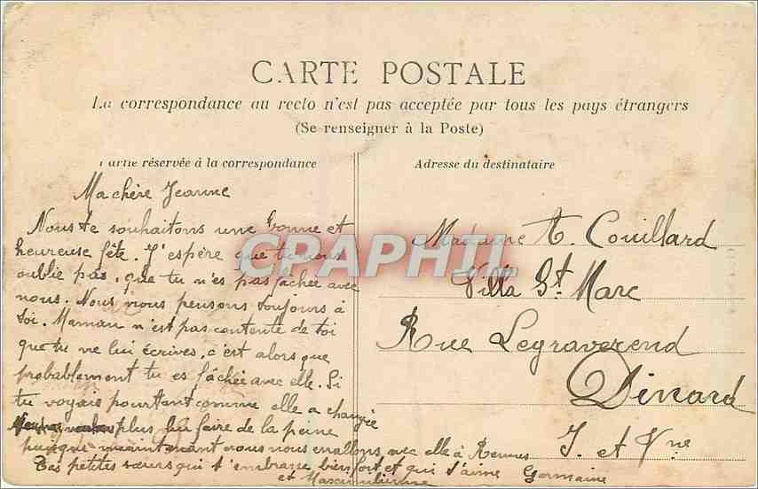 Côte d'Émeraude — Vague près de la digue — Éditeur : Cité de Nogent — Rückseite