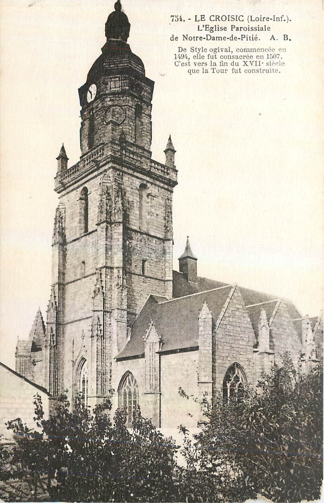 CPA Le Croisic Loire Inf L'Eglise Paroissiale de Notre Dame de Petie 