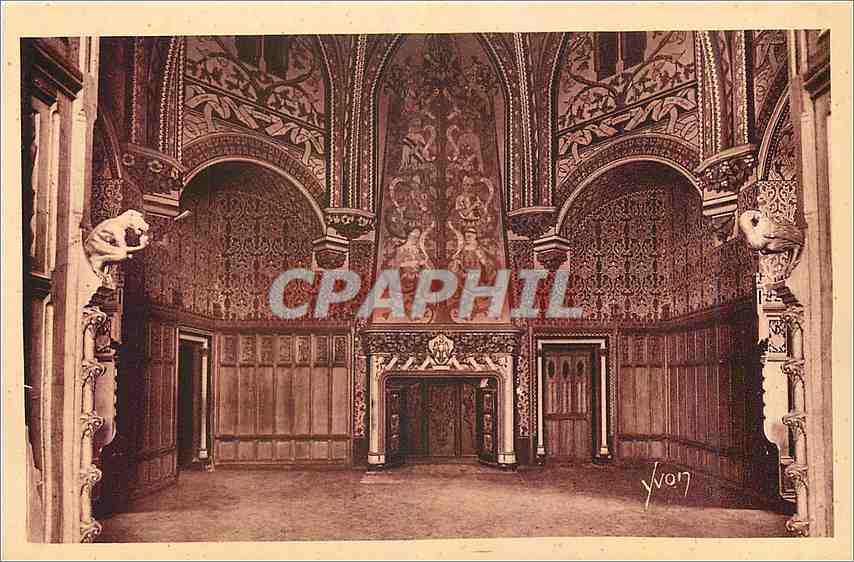CPA Chateau de Pierrefonds Oise Une des Chambres du Chateau 