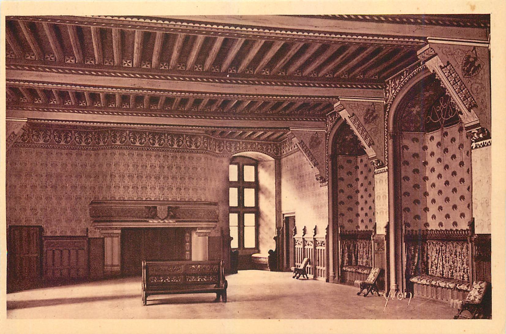 CPA Chateau de Pierrefonds Oise La Salle de Reception 