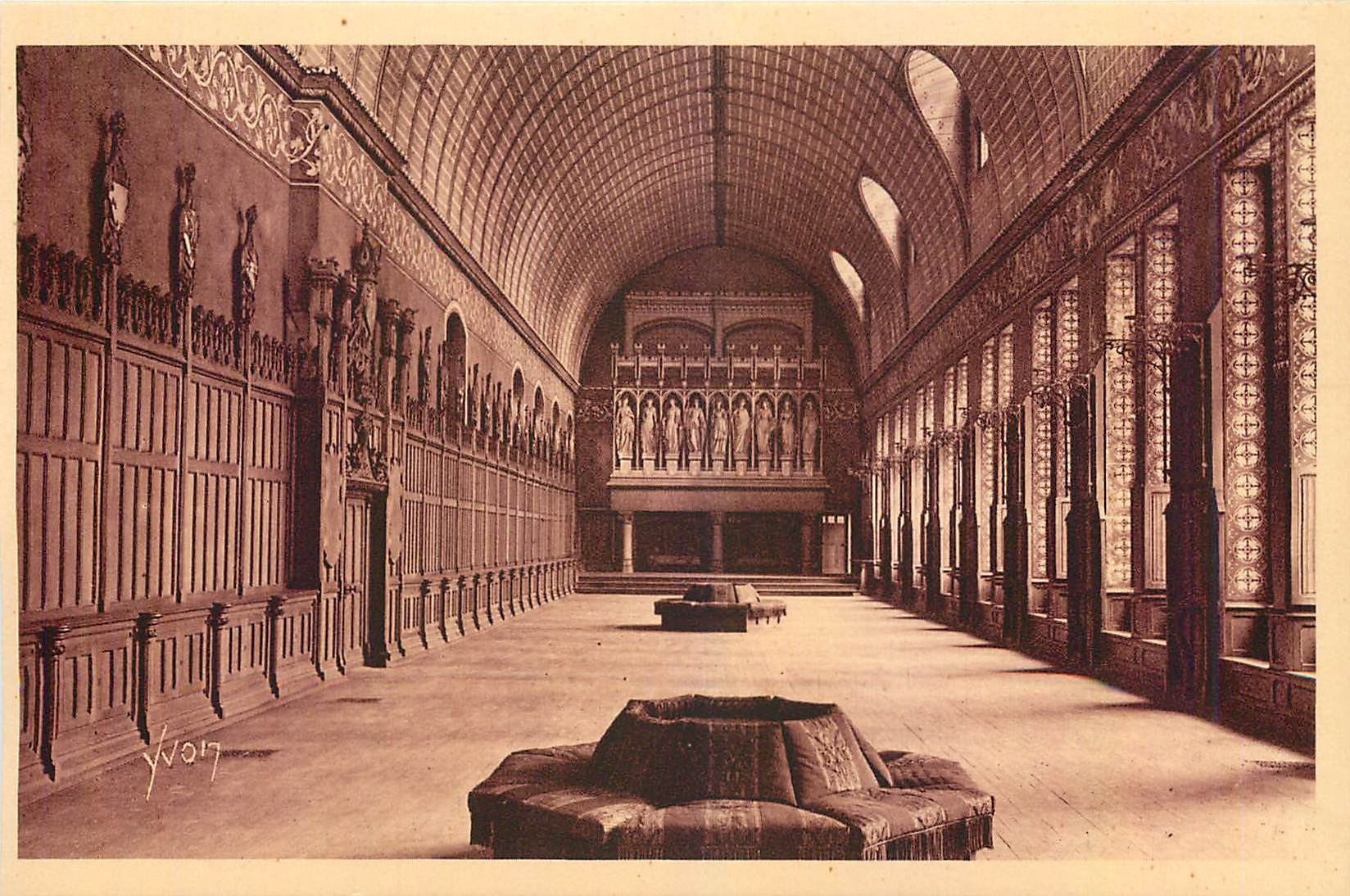 CPA Chateau de Pierrefonds Oise La Salle des Preux 