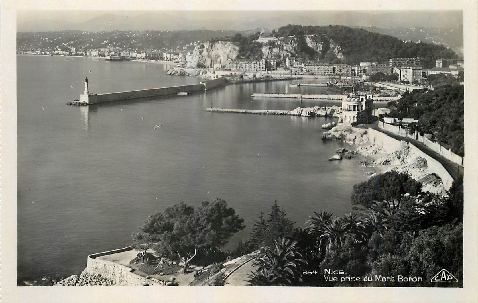 CPA Nice Vue prise du Mont Boron 
