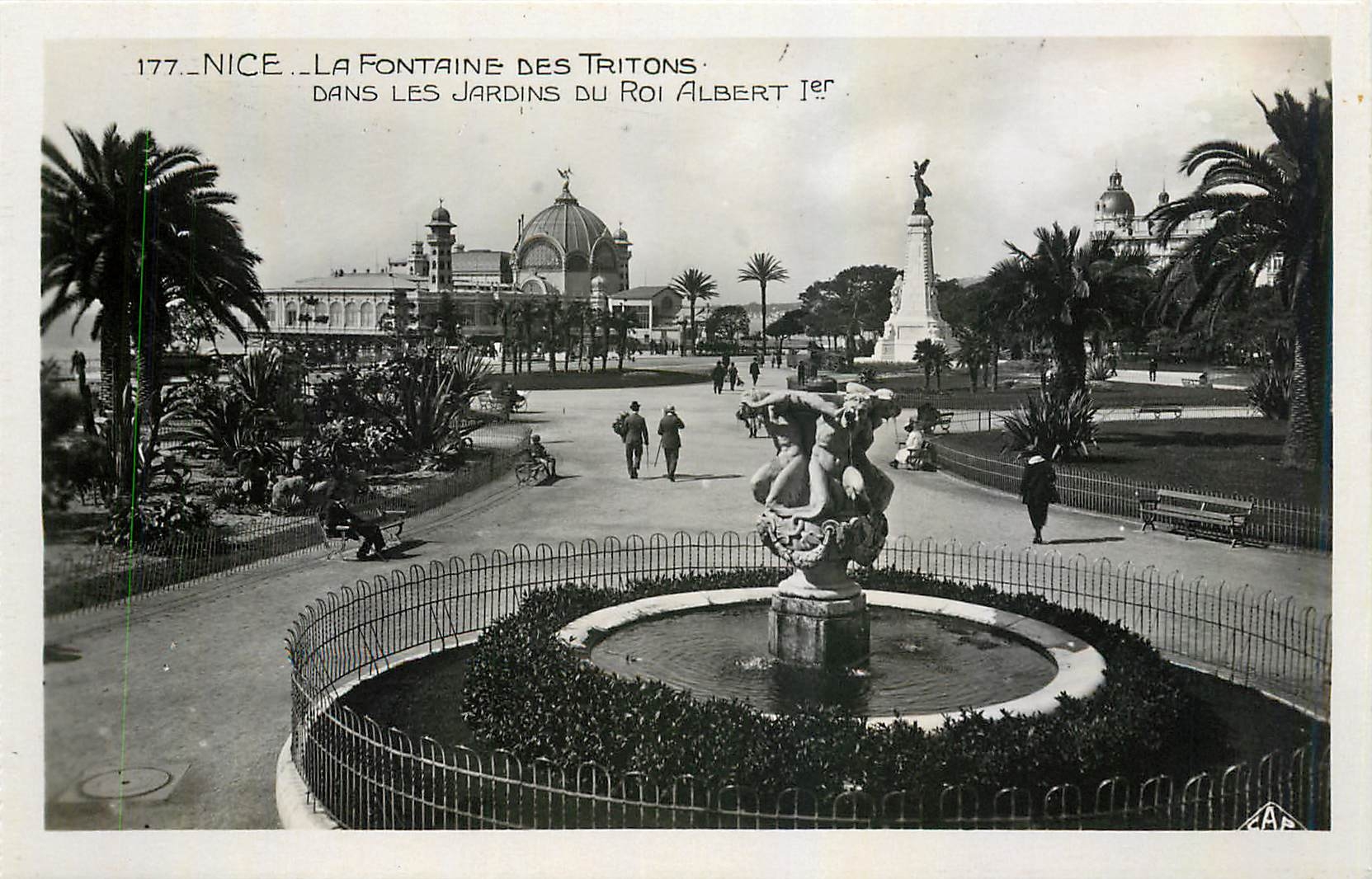 CPA Nice La Fontaine des Tritons dans les Jardins du Roi Albert 