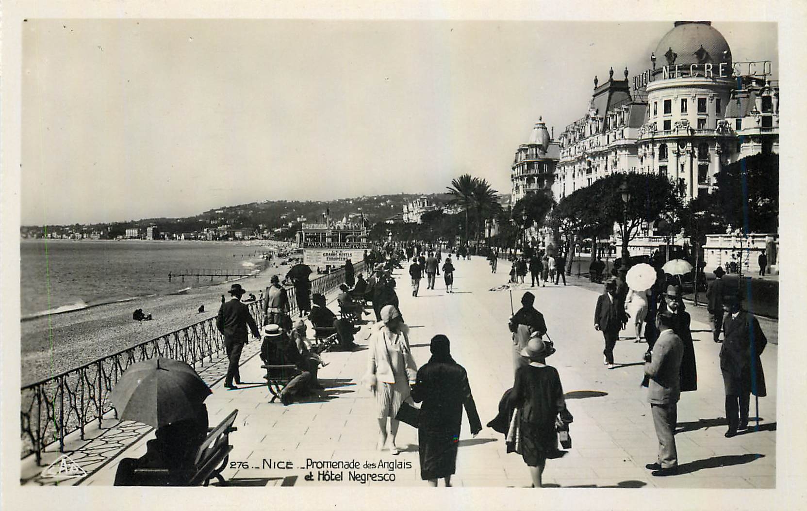 CPA Nice Promenade des Anglais et Hotel Negresco 