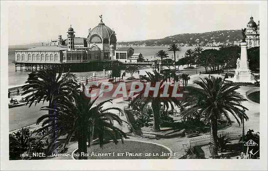 CPA Nice Jardins du Roi Albert I et Palaie de la Jetee 