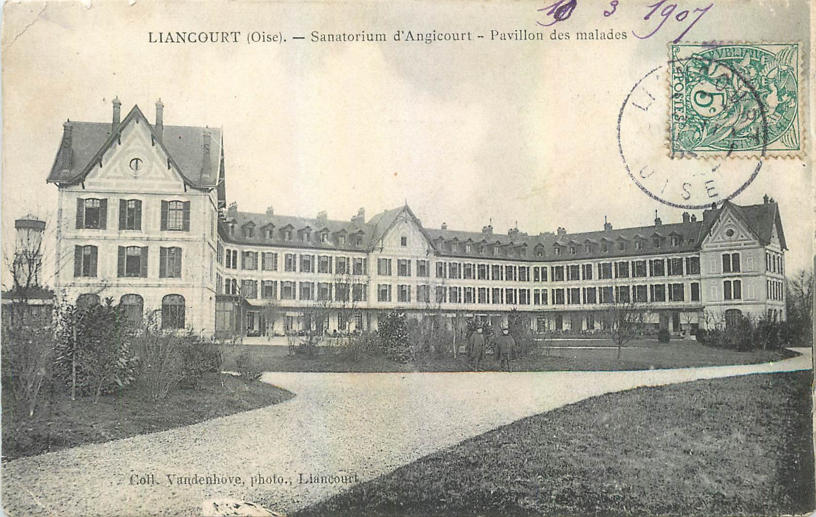 Liancourt (Oise) — Sanatorium d'Angicourt — Pavillon des malades — Coll. Vandenhove, photo, Liancourt