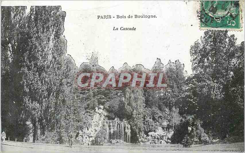 CPA Paris Bois de Boulogne La Cascade 