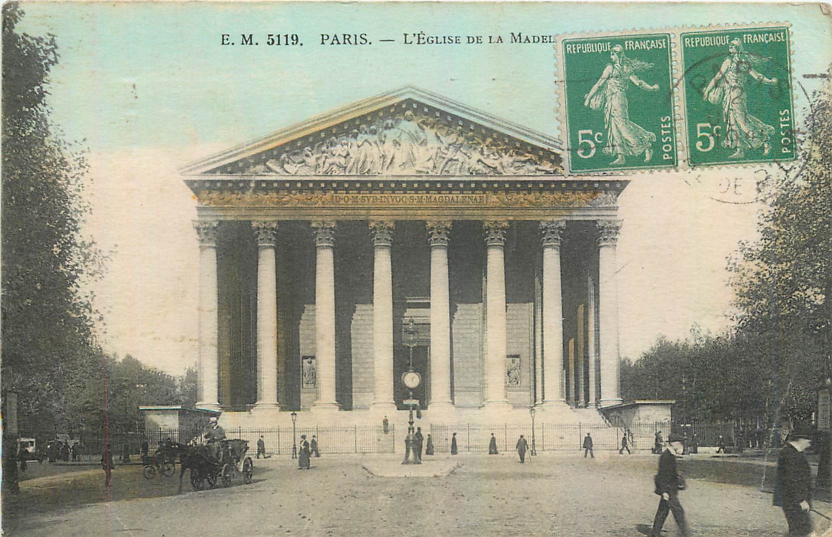 CPA Paris L'Eglise de la Madeleine