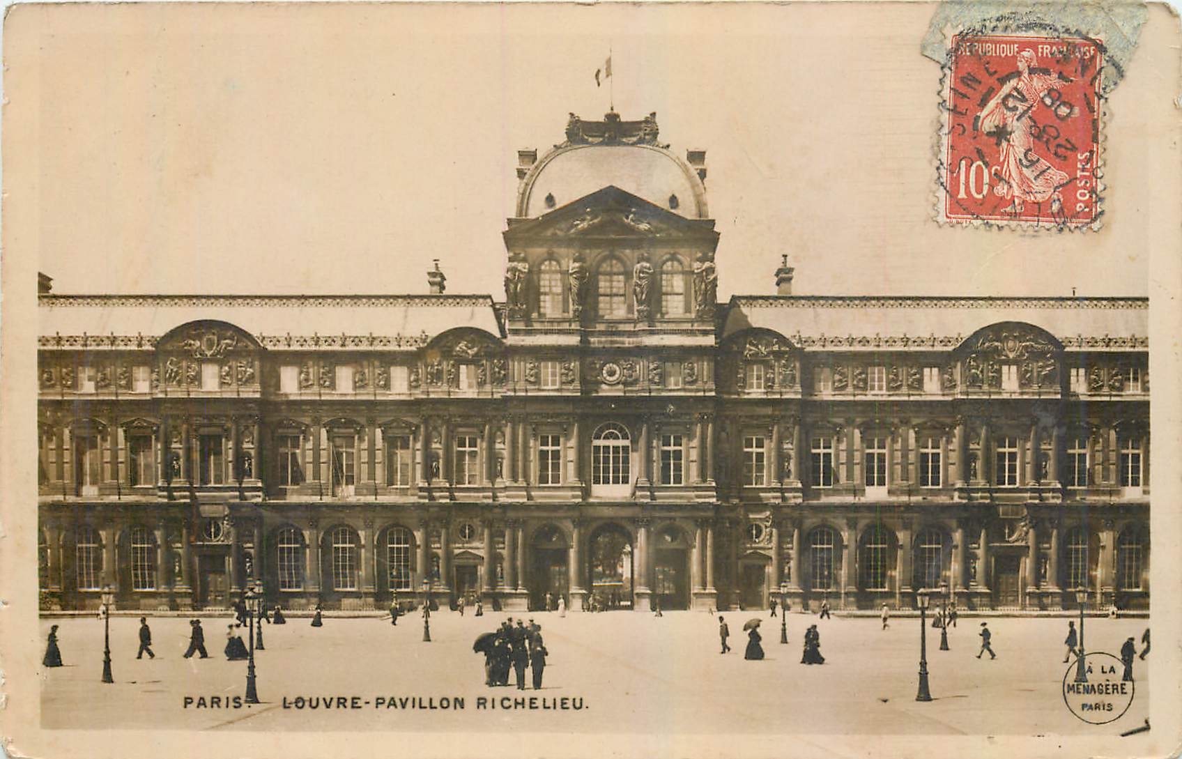 CPA Paris Louvre Pavillon Richelieu 