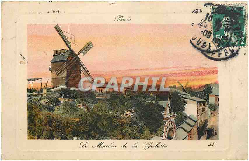 CPA Paris Le Moulin de la Galette Montmartre
