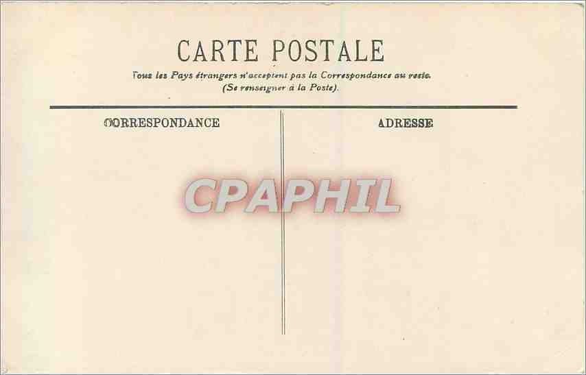 CPA Cannes Le Boulevard de la Croisette et le Mont Chevalier  — Rückseite