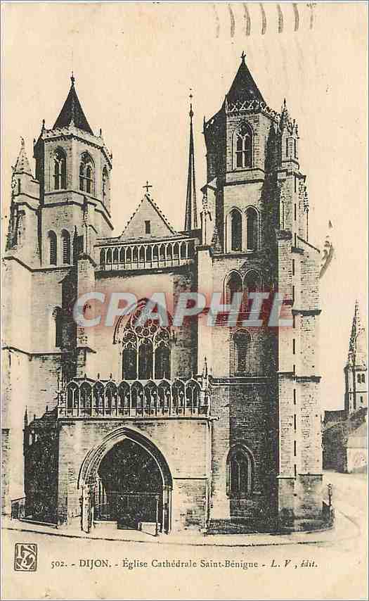 CPA Dijon Eglise Cathedrale Saint Benigue 
