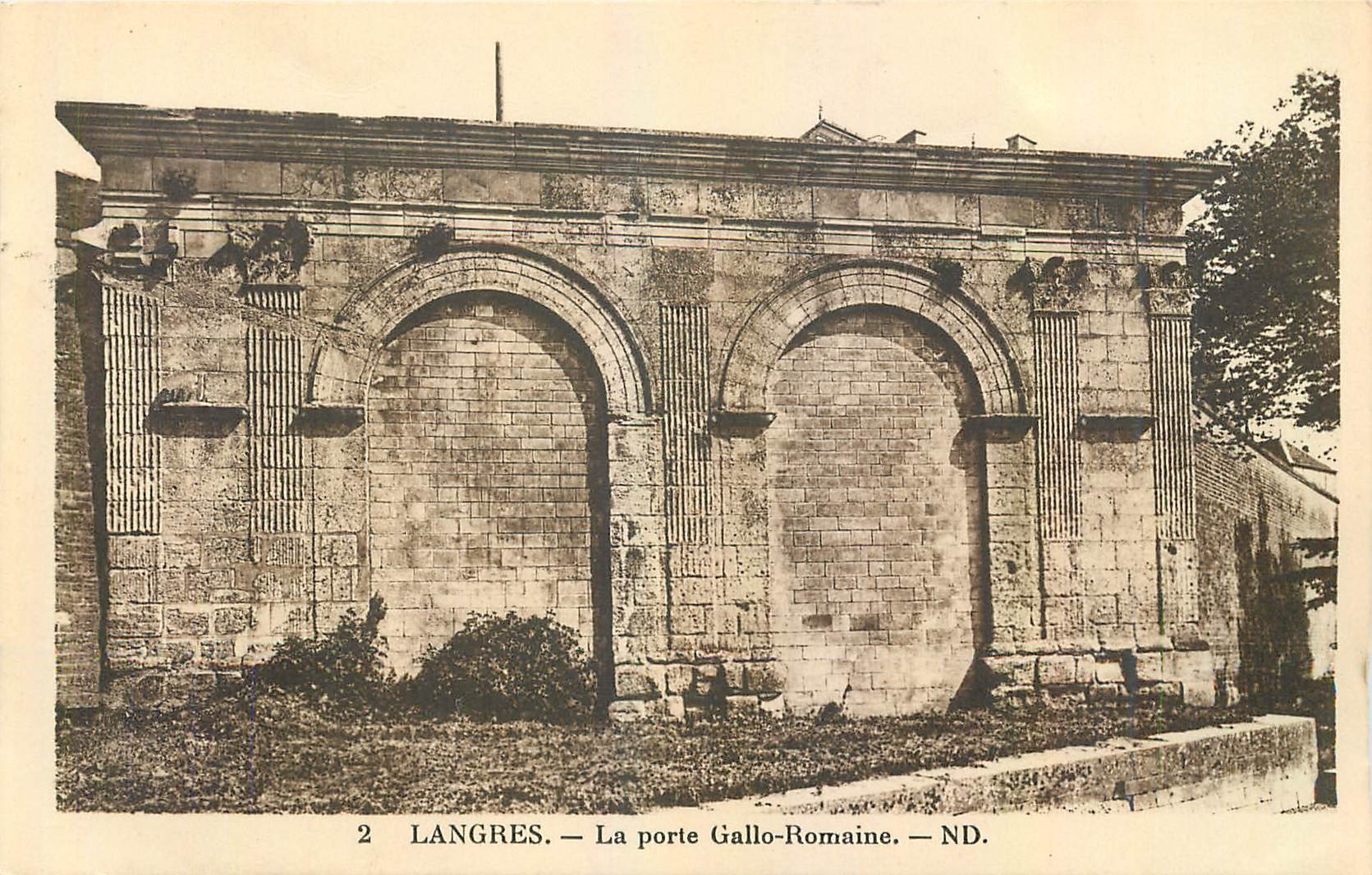 CPA Langres La porte Gallo Romaine 