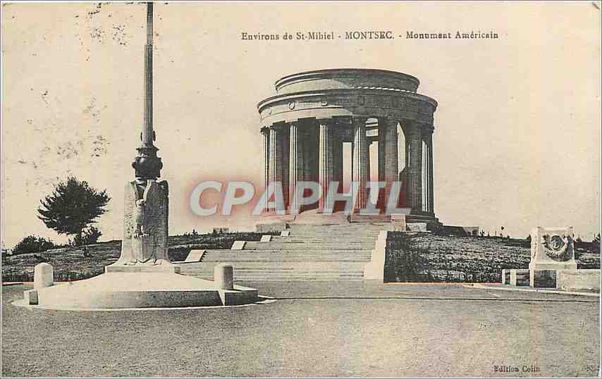 CPA Environs de St Mihiel Montsec Monument Americain 