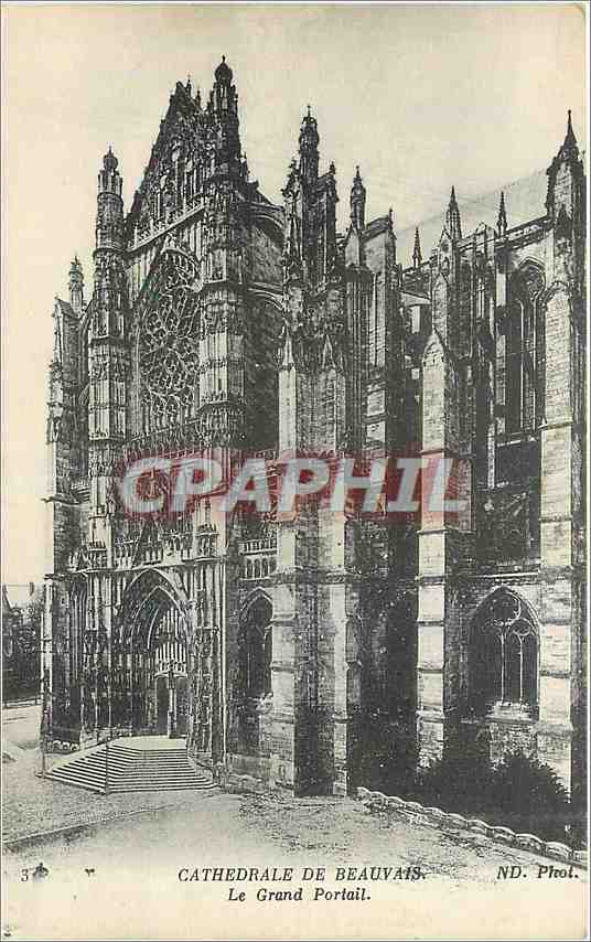 CPA Cathedrale de Beauvais Le Grand Portail 