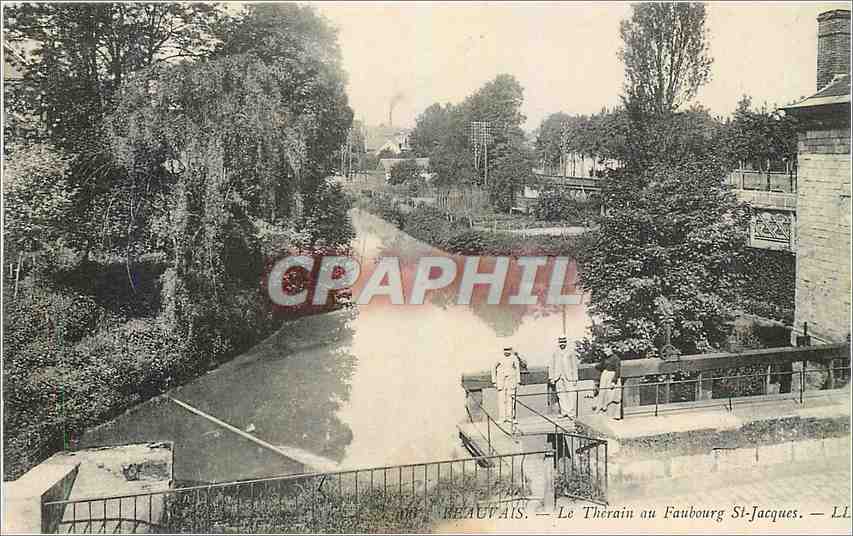 CPA Beauvais Le Therain au Faubourg St Jacques 