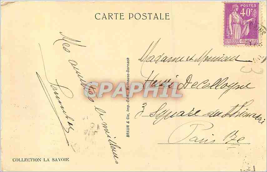 CPA Evian les Bains Le Port Le Grand Hotel et Hotel Royal  — Verso
