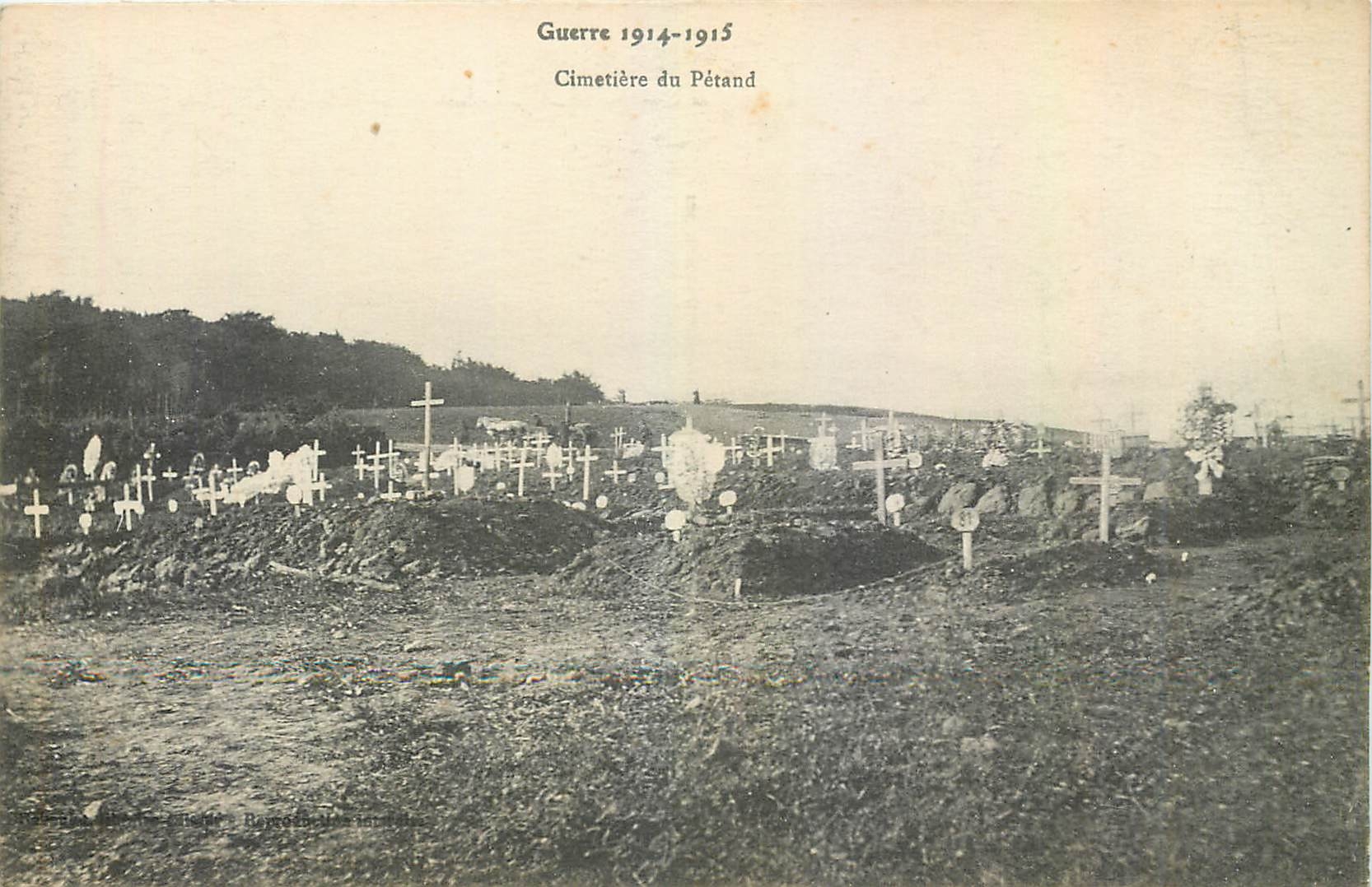 CPA Cimetiere du Petand Militaria