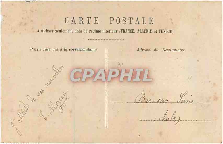 CPA Lui Pardon Mademoiselle  — Rückseite