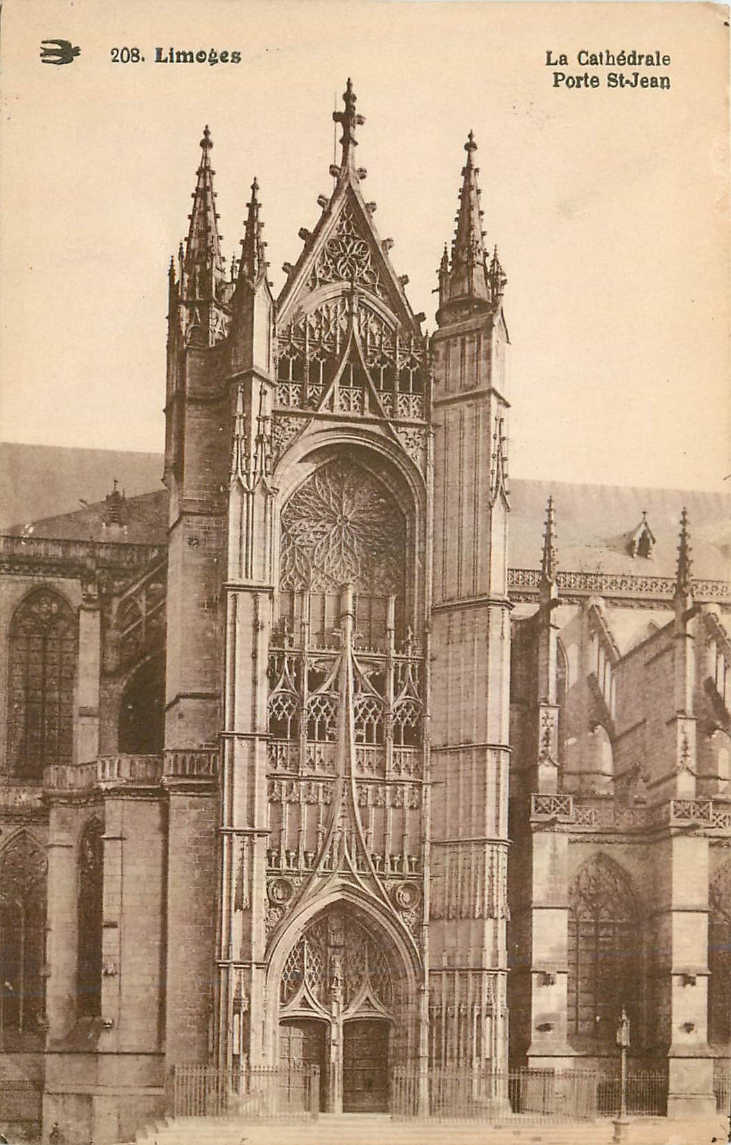 CPA Limoges La Cathedrale Porte St Jean 