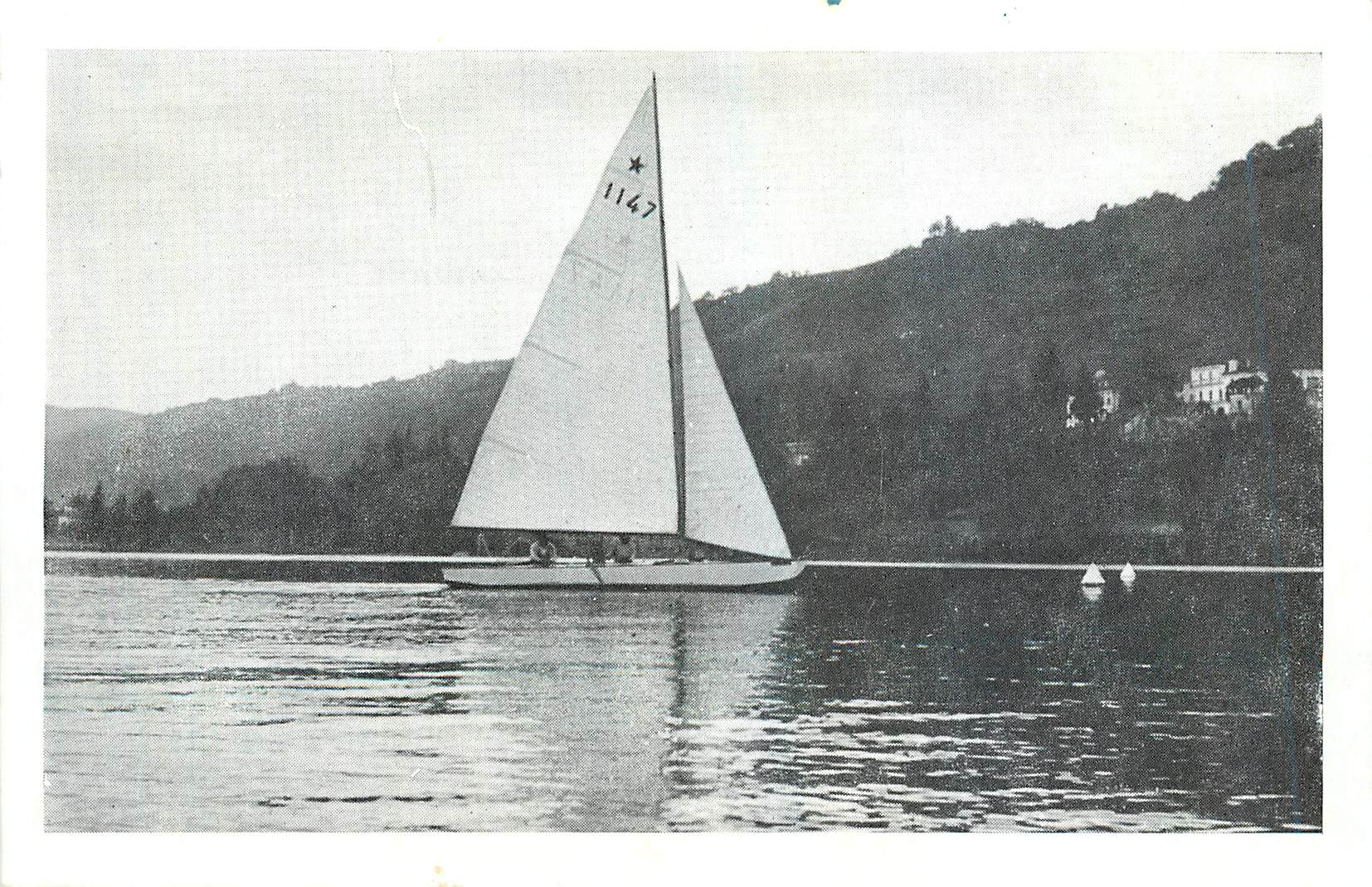 CPA Lac majeur Bateau