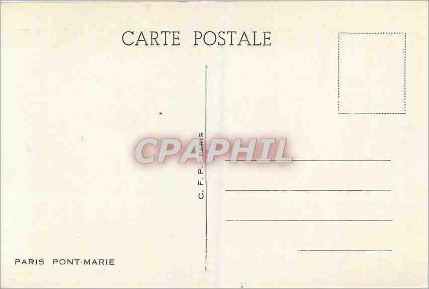 CPM Paris Pont Marie  — Rückseite