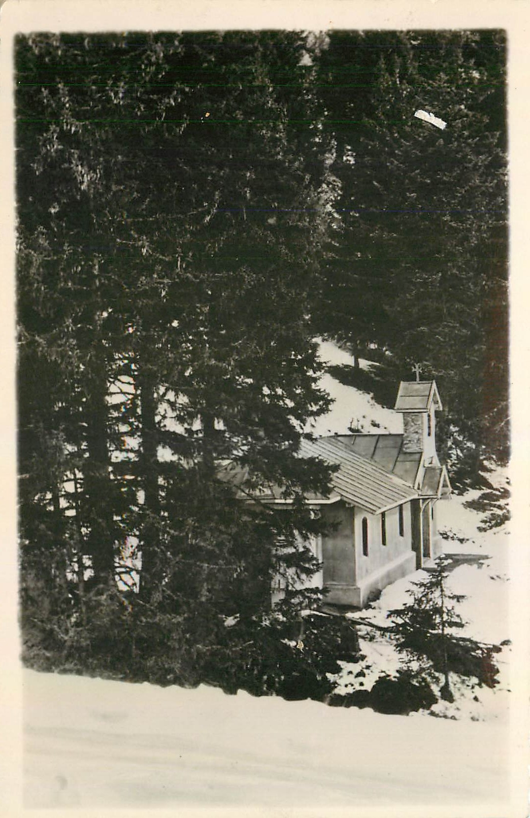 CPM Chapelle Notre Dame sous la Croix au Recoin de Chamrousse Isere 
